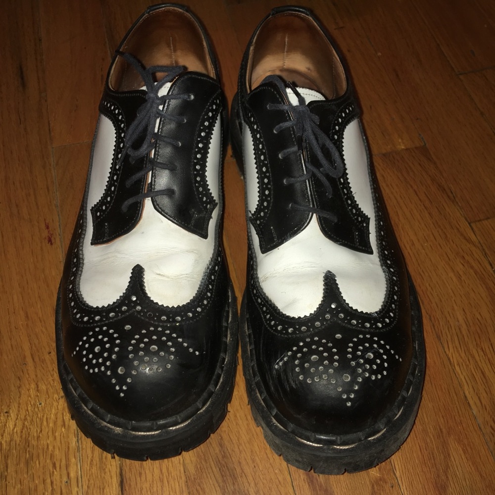 Vintage Gripfast Oxford Black-White wingtip brogue